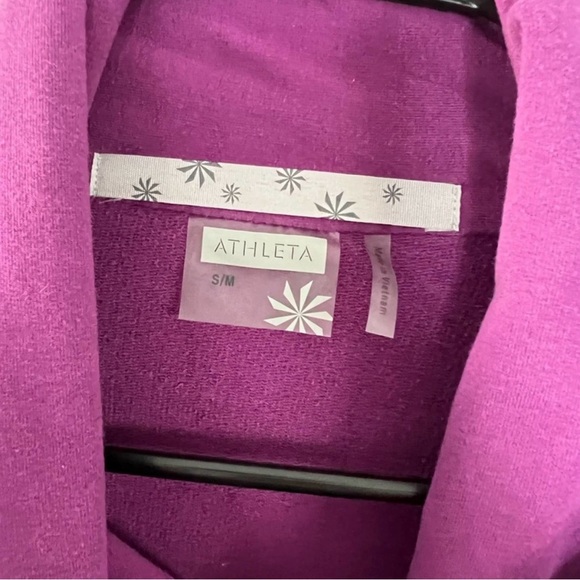 Athleta Purple Pink Crossover Cowl Neck Jacket - Picture 8 of 10
